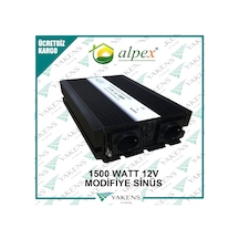 1500 Watt 12 Volt Modifiye Sinüs İnverter Alpex