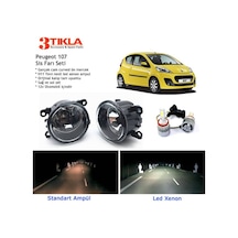 Peugeot 107 2005-2012 Beyaz Led Xenon Sis Farı Seti