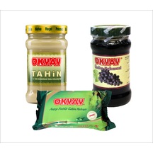 Okyay Tahin 300 G + Pekmez 400 G + Fıstıklı Pekmez 200 G