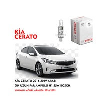 KİA CERATO 2016-2019 ARASI  ÖN UZUN FAR AMPÜLÜ H1 55W BOSCH