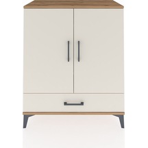 Hyperion Şifonyer 3 Raflı Tek Çekmeceli 2 Kapaklı 88x44x106 Ç... Çam