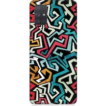 Samsung Galaxy A51 Uyumlu Pop Art Grafiti Grunge Desenli Silikon Kılıf
