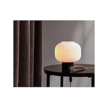Modern Opal Cam Abajur Masa Lambası Gece Lambası Yatak Siyah Abajur Genc Odası Yatak Siyah