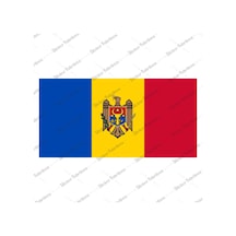 Moldova Bayrağı Sticker 00785