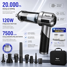 120w Şarjlı Araç Süpürgesi 20.000pa Güçlü Emiş 7500mah El Süpürgesi Üfleyici 3 Filtreli Ry-vc20