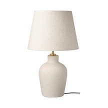 Blidvader Abajur Modern Bohem Abajur Kırık Beyaz 50 Cm Seramik Abajur Beyaz