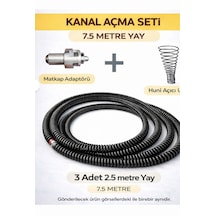 7.5 Metre Yaylı Gider Açma Teli 3x2.5 Mt Matkap Aparatlı Lavabo & Mutfak Gider Açıcı