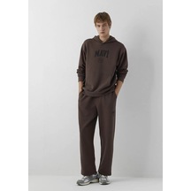 Mavi Loose Kahverengi Erkek Eşofman Altı 0010616-71603