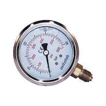 Mitalub Gliserinli Paslanmaz Alttan Manometre 63mm X 60bar Mıgp6360b