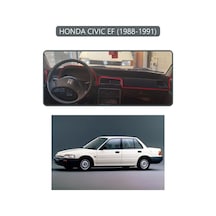 Honda Cıvıc Ef 1988-1991torpido Koruma Halısı Gri Kenar