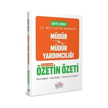 Editör 2024 Meb Ekys Müdür Ve Yardımcılığı Özetin Özeti Editör Ya