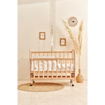 Soley Boho Bebek Yatak Koruyucusu 35x210 Bej