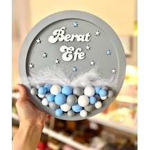 Erkek Bebek Kapı Süsü-balonlu Bubble Kapı Süsü- Bej