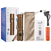 Trustfire Mc5 Manyetik Şarjlı Fener 3300 Lümen Bronz