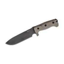 Lionsteel M7 Black Blade Green Canvas Kamp Bıçak Gri
