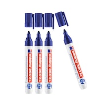 Edding 360 XL Doldurulabilir Beyaz Tahta Kalemi 4 Lü Set Mavi