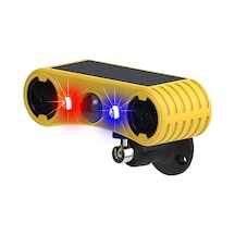 Hareket Sensörlü Güneş Enerjili Alarm Flaş Işığı Alarm Sarı