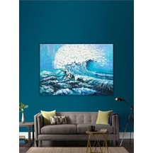 Yağlı Boya Tablo %100 El Yapımı 112cmx83cm Deniz Dalga