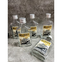 Saklama Şişesi 200 ML Yassı Model 5 Adet Etiketli