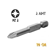 Kupa Tyson Vidalama Ucu Bits Uç - Pz2 Yıldız - 10 Cm. - 2 Adet
