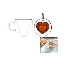 120 Ml Kalpli Çift Cidarlı - Sadetermisil - Isıya Dayanıklıkulplu Cam Bardak Borosilikat İç Kısmı 120 Ml Almaktadır Bx40 A