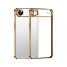 Apple iPhone Uyumlu  17 Air Razer Lensli Silikon - Çöl Titanyum