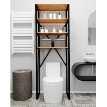 Klozet Üstü Düzenleyici Raf Banyo Düzenleyici Atlantik Çam