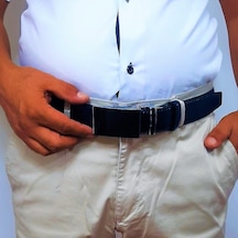 Fiyra 101-2 Lacivert 3,5cm Otomatik Tokalı Hakiki Deri Kemer 001 Lacivert