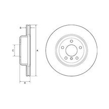 Bmw 5 520 D 2010-2014 Delphi Ön Fren Diski 2 Adet