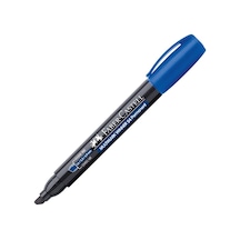 Faber-Castell 54 Permanent Markör Koli Kalemi Kesik Uç Mavi 1527