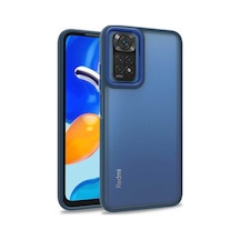 Zore Redmi Note 11s Global Kılıf Ogaa Flora Kapak - Mavi