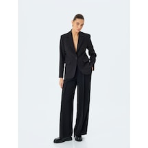 Koton Slim Fit Uzun Kollu Kapaklı Cep Detaylı Klasik Blazer Ceket Siyah 5sak50001uw Siyah