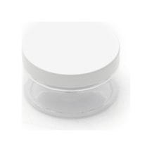 150ml Şeffaf Akrilik Plastik Krem Kavanozu Beyaz Kapaklı, 12 Adet, Krem Kavanozu, Kozmetik Kavanoz, Plastik Kavanoz Diğer