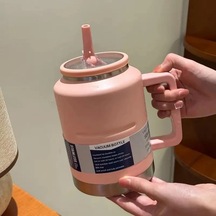 Maxaccess Pink Color 50oz Paslanmaz Celik Vakumlu Termos Matara Sap Agizlik Sizdirmaz Pembe Renk