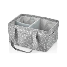 Katlamalı Anne & Bebek Organizer 795 Gri Çiçek
