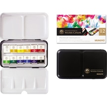 Mungyo Gallery Artists Watercolor Set 12 Renk Yarım Tablet Mwph-1