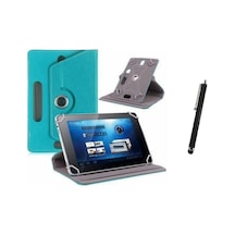 Huaweı Mediapad 10.4 Wifi Uyumlu Set Universal Tablet Kılıfı Ve Tablet Kalemi Mavi