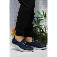 Fort Cheta Shıne Lacivert Rahat Esnek Yumuşak Bağçıksız Sneakers Ayakkabı 001