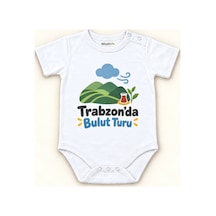 Babylimon Trabzon'da Bulut Turu Beyaz Kısa Kollu Çıtçıtlı Bebek Zıbını Beyaz - Trabzon'da Bulut Turu - 928161947 Beyaz - Trabzon'da Bulut Turu