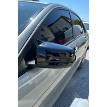 Mercedes C Serisi W204 Uyumlu Yarasa Ayna Kapağı Pianoblack İthal Abs Plastik A+ Kalite 2007-2014