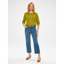 Faik Sönmez Mom Fit Beş Cep Elastanlı Jean Pantolon W27jpn009 Uw27jpn00927 İndigo