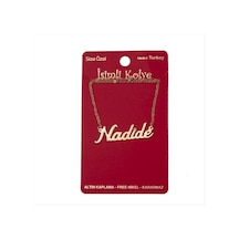 Nadide İsimli Kolye -sarı N145 Çok renkli