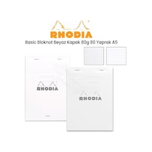 Rhodia Basic Bloknot Beyaz Kapak 80g 80 Yaprak A5