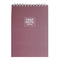 Özkan Deep Note 17x24 Spiralli Bloknot 100 Yap. Düz Defter Bordo