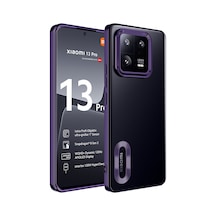 Xiaomi Mi 13 Pro Kılıf Kamera Lens Korumalı Logo Gösteren İnce Hafif Pazarplus Derin Mor