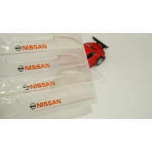 Nissan Logo Kapı Kenarı Koruma Şeffaf Kauçuk 3M Band New Style