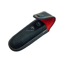 Hakiki Deri Kamp Çakı Kılıfı No:3 - 13 Cm, Kemerlikli Çok Renkli