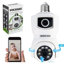 Rose Ahd-30125 Wifi Akıllı Kamera İç Mekan 360 Derece Sesli