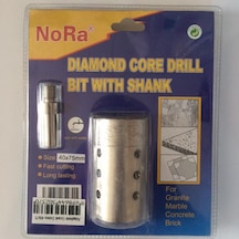 Nora 40mm Adaptörlü Granit Delme Mermer Delme Panç 40x75