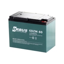 Orbus 12 Volt 80 Amper Jel Elektrikli Bisiklet Aküsü-222 122 176 13.5kg